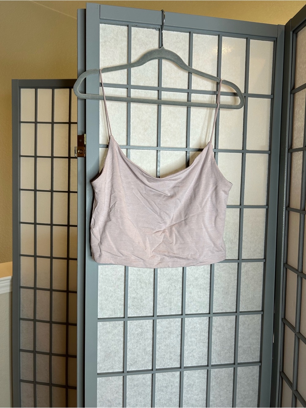 Aritzia Wilfred Free Blush Pink Crop Tank Top